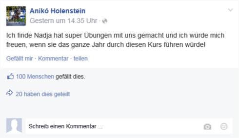 Facebook-Post Aniko