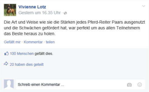 Facebook-Post Vivi
