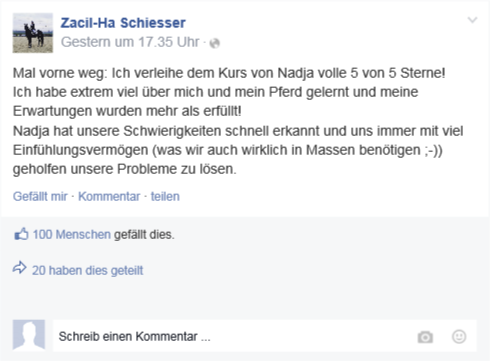 Facebook-Post Zacil-Ha